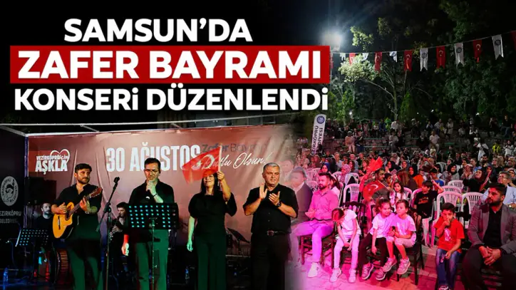 Samsun’da Zafer Bayramı Konseri Düzenlendi