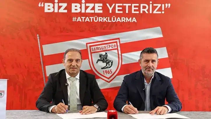 Samsunspor anlaştığı Nenad Bjelica ile imza töreni düzenledi