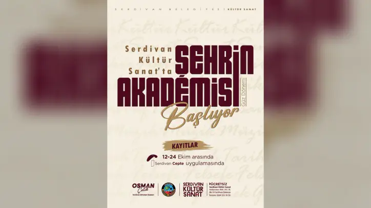 Serdivan’da Kültür Sanat Akademisi yeni döneme başlıyor