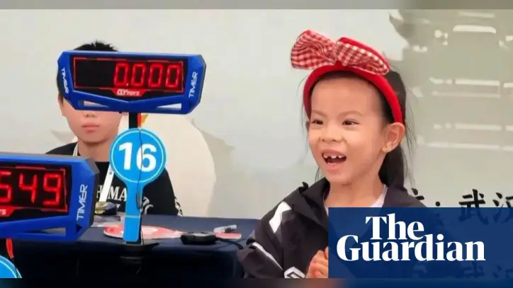 Six-year-old Chinese girl ‘sets new women’s Rubik’s Cube world record’
