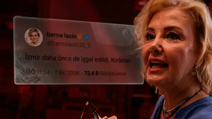 'İzmir' paylaşımı infiale neden olan Berna Laçin gözaltına alındı