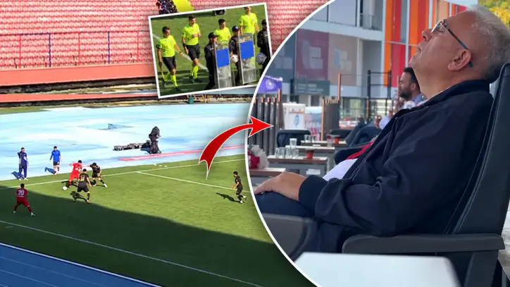 Sosyal medya "yok artık" dedirten bu görüntüyü konuşuyor: Türk futbolu uyutuyor!