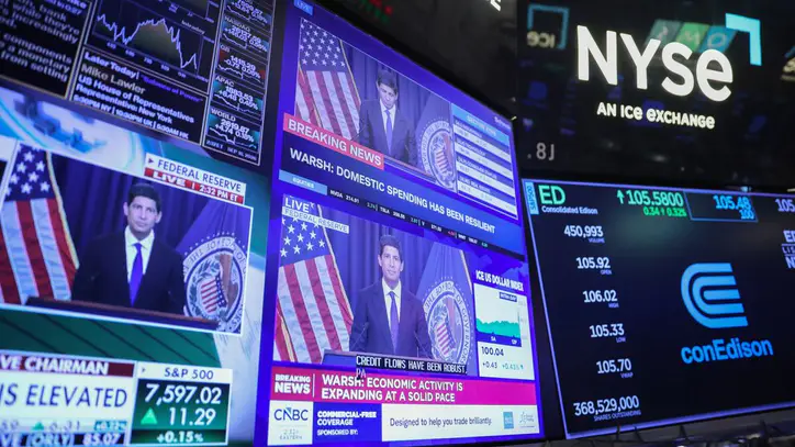 S&P 500 Steady as Warsh Boosts Expectations of Rate Hold