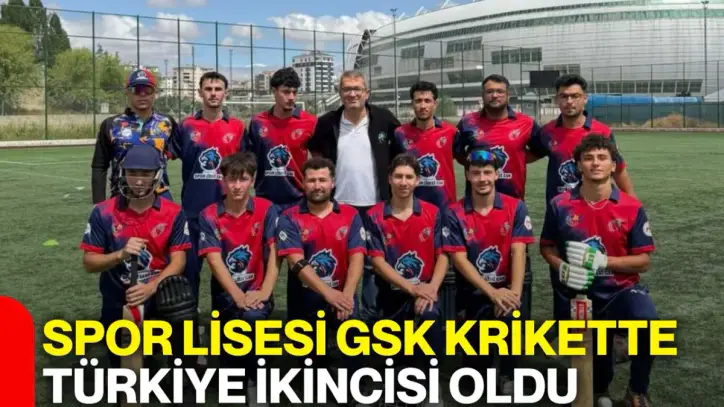 Spor Lisesi GSK, krikette Türkiye ikincisi oldu