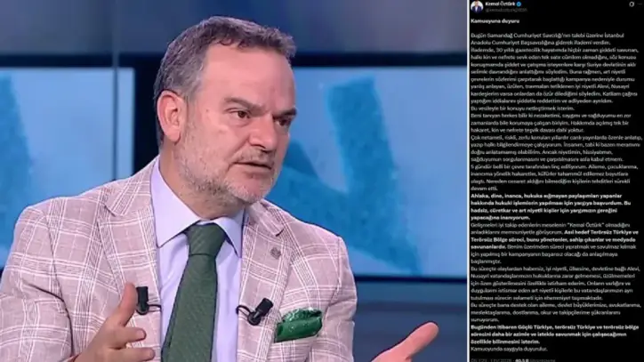 'Suriye' sözleri çarpıtılan Kemal Öztürk ifade verdi: Belli çevrelerin asıl hedefi Terörsüz Türkiye süreci