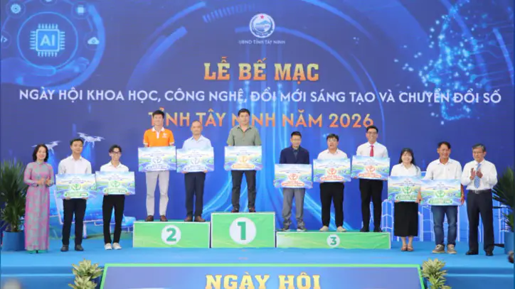 Tay Ninh Eyaleti Bilim, Teknoloji, İnovasyon ve Dijital Dönüşüm Festivali 2026 Kapanış Töreni