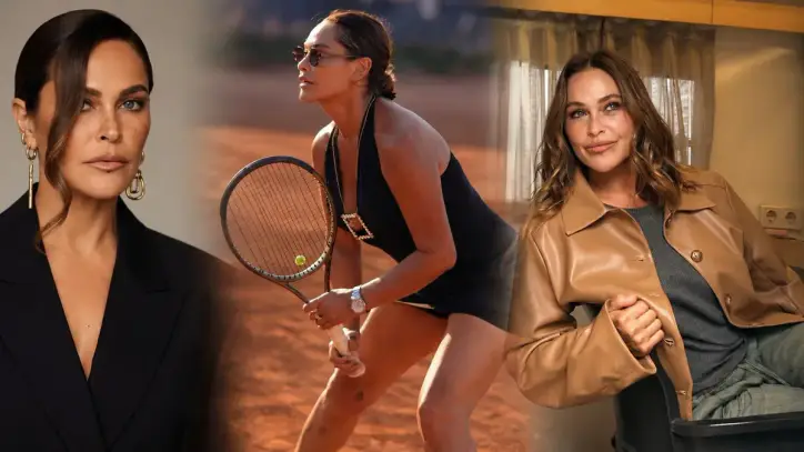 Hülya Avşar mor payetli elbisesiyle sosyal medyayı salladı: "Tenis bitince konsere mi gidecek?"