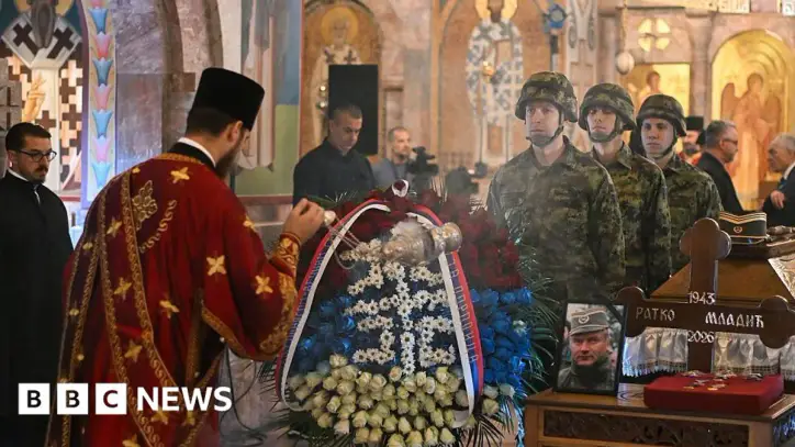 Thousands turn out in Serbia for funeral of 'Butcher of Bosnia' Ratko Mladić