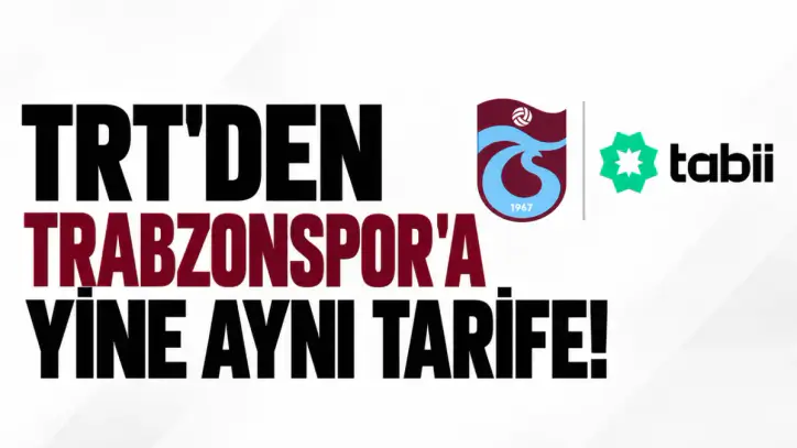 TRT'den Trabzonspor'a yine aynı tarife!
