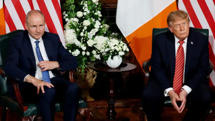 Trump backs Irish unification, sparking furor