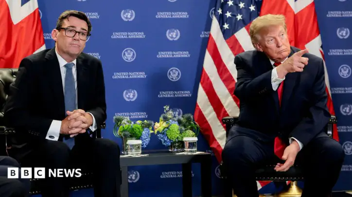 Trump says he can do business with Burnham but criticises 'terrible' Chagos deal