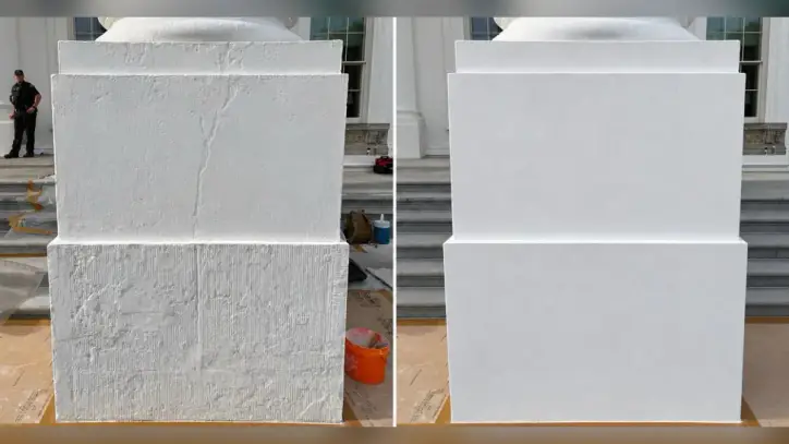 Trump posts AI-edited photo to brag about White House restoration work