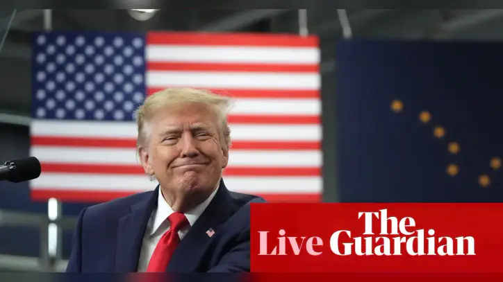 Trump repeats false claim about Iran’s nuclear weapons program at Alaska rally – as it happened