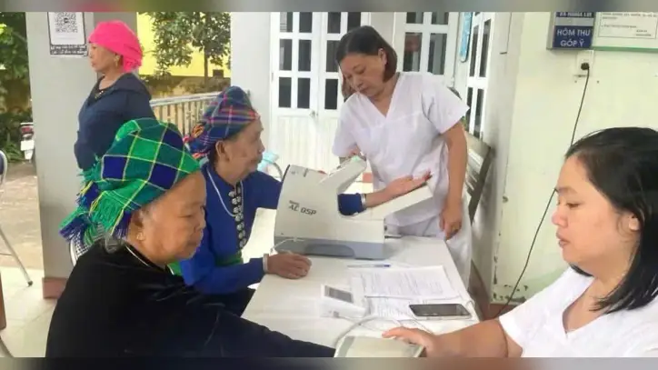 Trung Tam bölgesinde yaklaşık 6.300 kişi sağlık kontrolünden ve taramasından geçti.