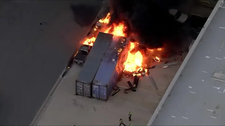 TV news helicopter crashes near deadly L.A. bus collision, at least 3 killed
