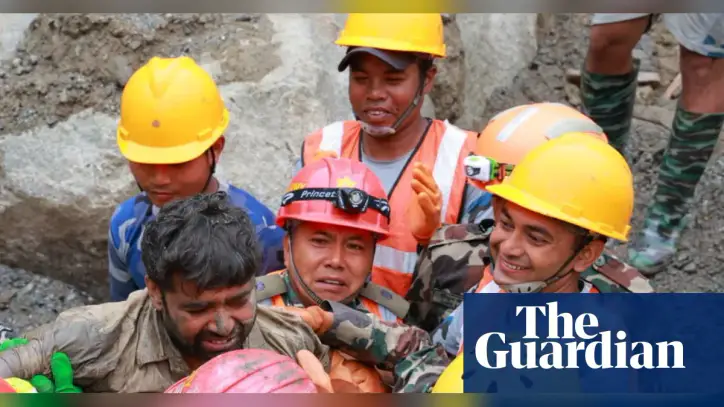 Two workers pulled alive from tunnel nine days after Nepal-Tibet floods