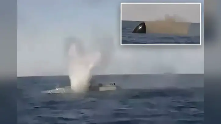 Ukraine and Russia clash in ‘first-ever’ drone battle at sea, video shows