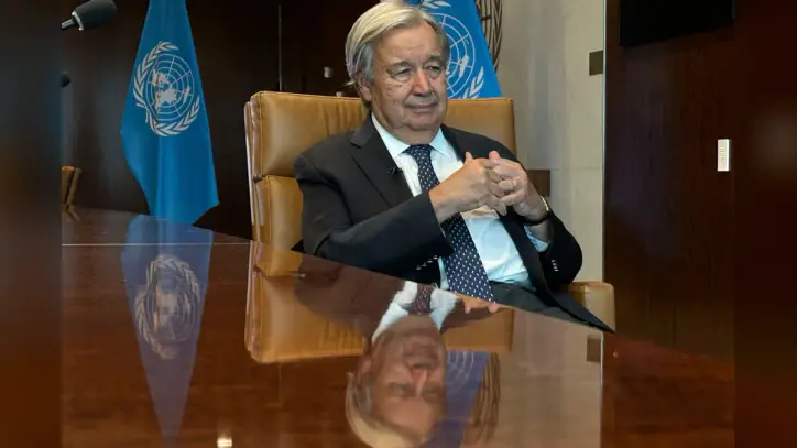 UN chief says power has polarized the world and urges leaders to cooperate