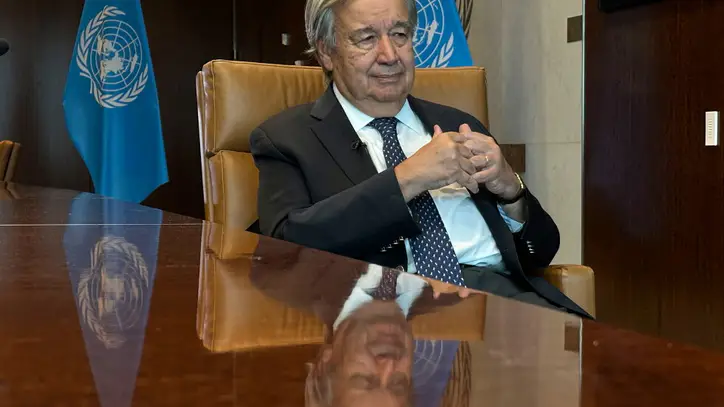 UN chief says power has polarized the world and urges leaders to cooperate