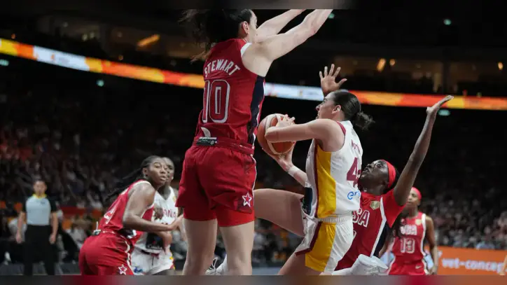 U.S. women beat Spain 76-66 to reach FIBA World Cup final, setting up Olympic rematch with France