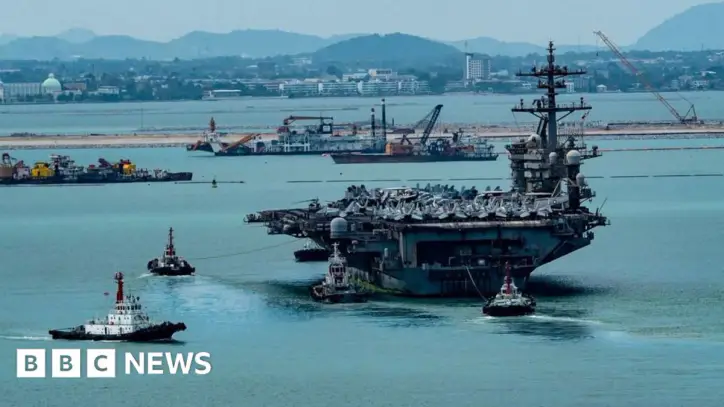 USS Abraham Lincoln docks at Thailand's Pattaya resort after 250 days at sea