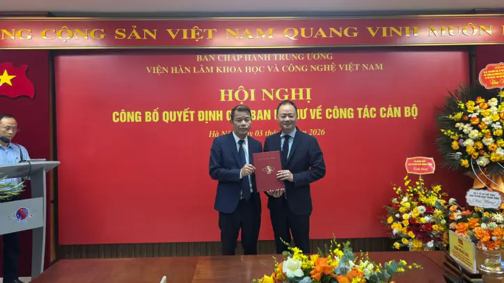 Vietnam Bilim ve Teknoloji Akademisi Başkan Yardımcılığına Yoldaş Vu Thanh Mai'nin atanması.