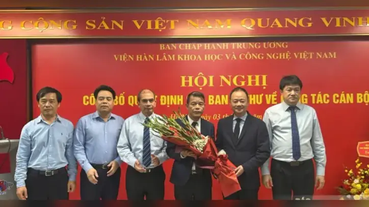 Vietnam Bilim ve Teknoloji Akademisi'nin yeni bir başkan yardımcısı var.