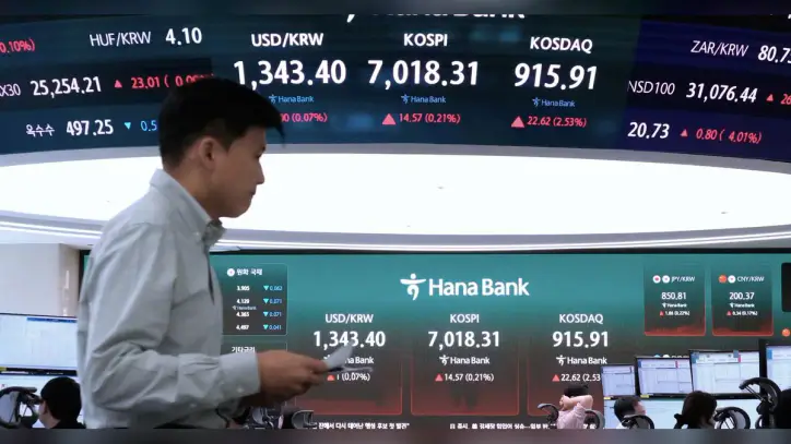 Wall Street retreats from its record as stocks fall worldwide