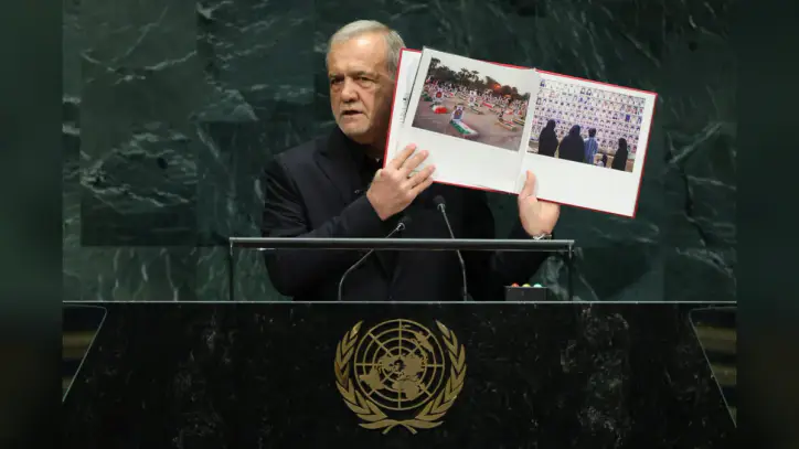 WATCH: Iranian President Pezeshkian addresses 2026 UN General Assembly