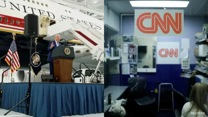 White House Restricts CNN From Trump's Air Force One In Fresh Escalation