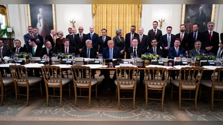 How Seating at Trump’s A.I. Luncheon Reveals Who Has the President’s Ear