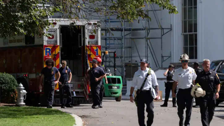 Worker injured during White House construction rescued by emergency crew