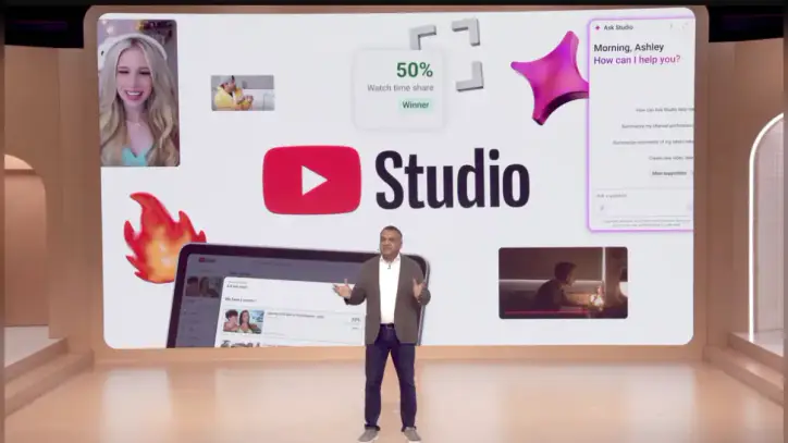 YouTube releases new AI features for creators within its Studio app | TechCrunch
