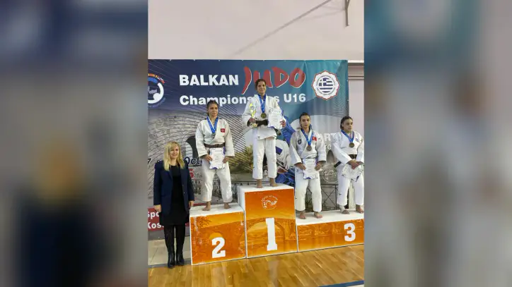 Yunanistan'daki Yıldızlar Balkan Judo Şampiyonası'nda Gümüş Madalya