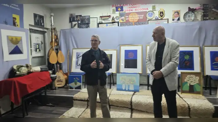 Yusuf Nuş’un “Renkler, Duygular, İnsanlar, Yaşam…” Sergisi Prizren’de Açıldı - Kosovahaber.com