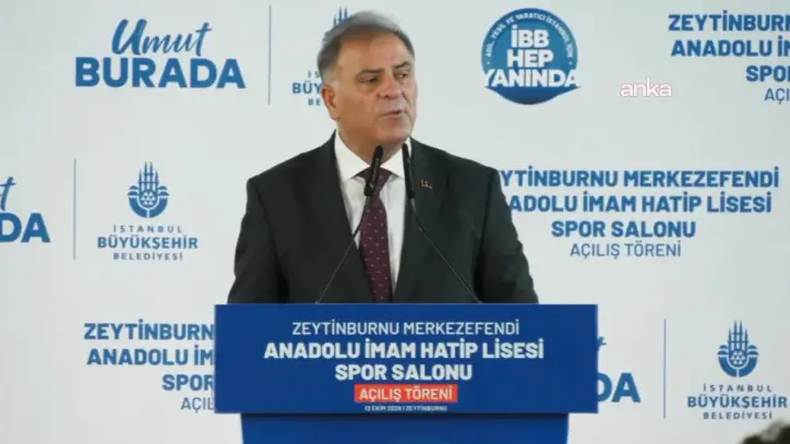 İBB Zeytinburnu Merkezefendi Anadolu İmam Hatip Lisesi Spor Salonu açıldı... Nuri Aslan: Bol bol spor yapın, çok çalışın, birbirinize sahip çıkın
