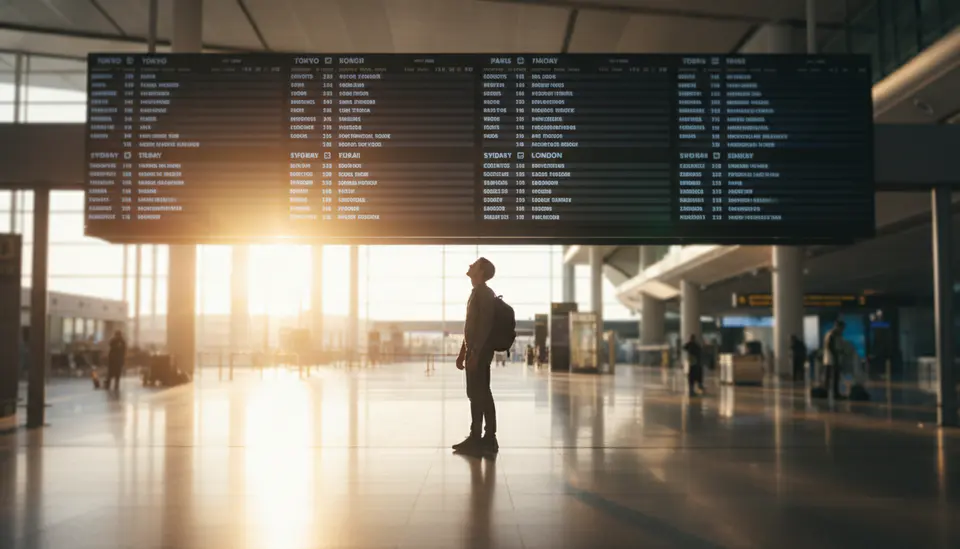 The moment of departure: excitement and apprehension intertwine.