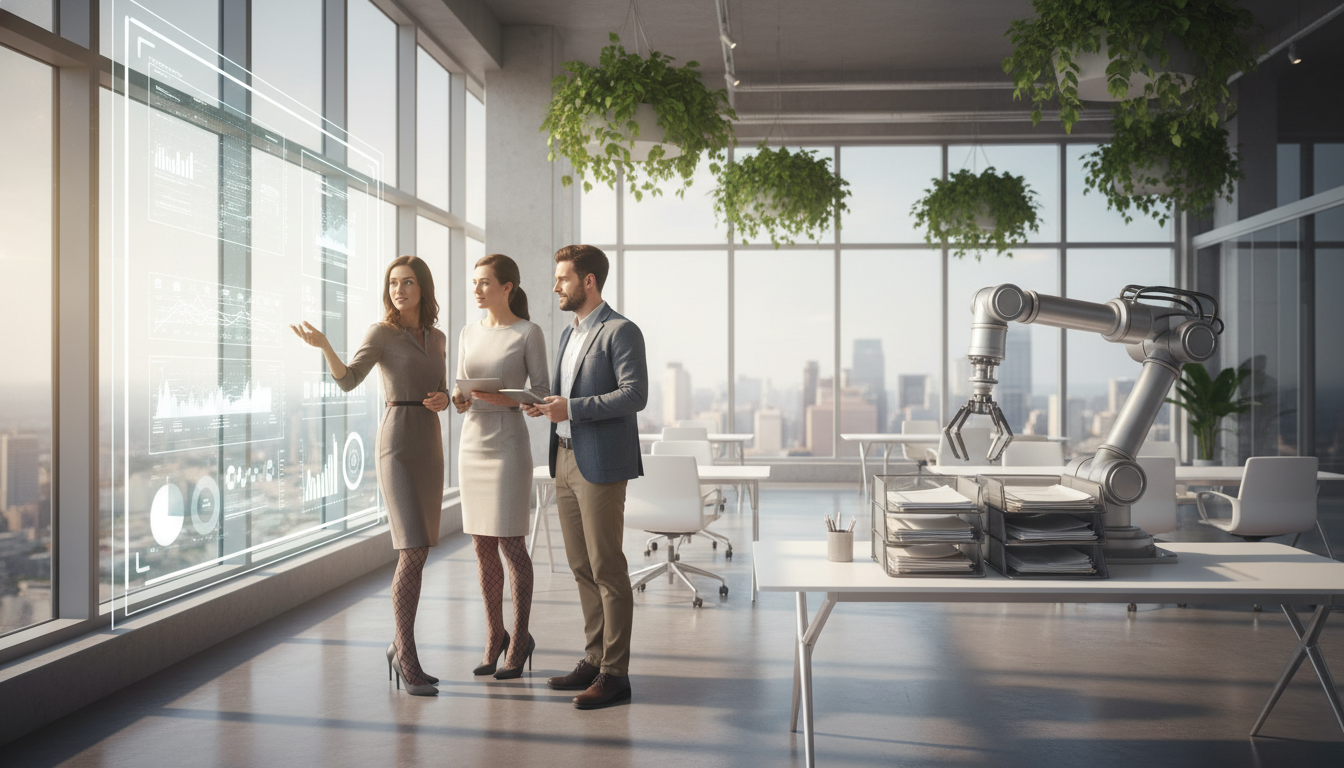 Human-AI collaboration in a contemporary workspace